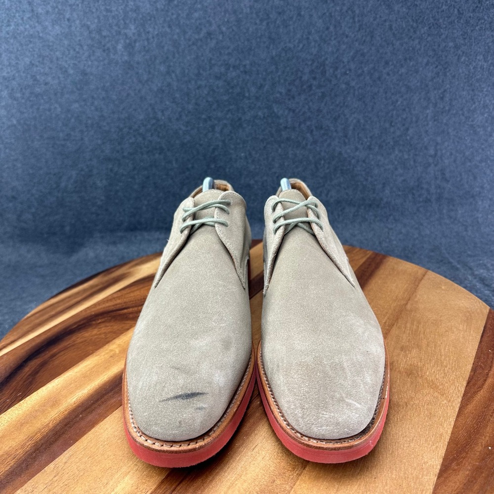 E.T. Wright Masters Collection Tan Suede Red Brick Sole Derby Shoes 12AA England - Picture 3 of 13